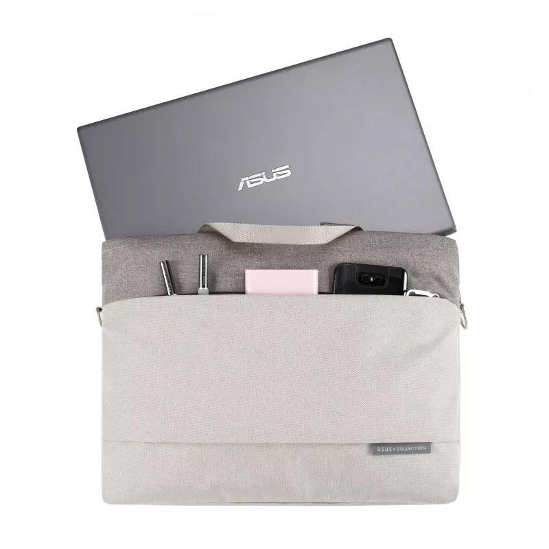 ASUS EOS 2 Carry Bag dėklas nešiojamam kompiuteriui 39,6 cm (15,6 colio) – poliesteris, 0,48 kg, rankenos ir petnešos