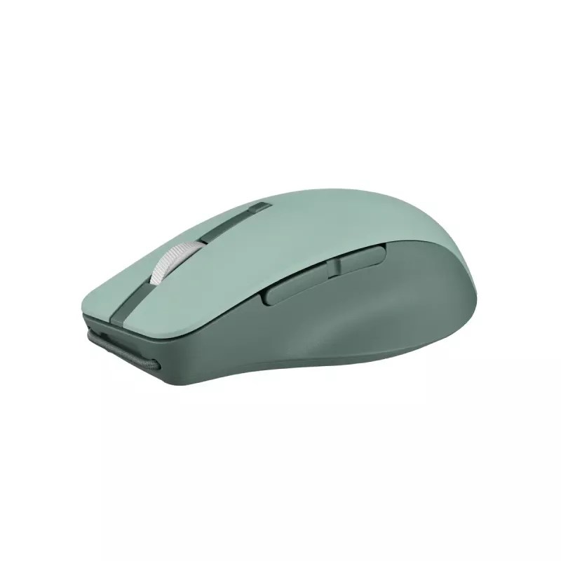 Pelė ASUS SmartO MD200 Silent Plus — Ambidekstrinė RF belaidė + Bluetooth, optinė 4200 DPI, 6 mygtukų, žalia