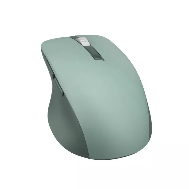 Pelė ASUS SmartO MD200 Silent Plus — Ambidekstrinė RF belaidė + Bluetooth, optinė 4200 DPI, 6 mygtukų, žalia