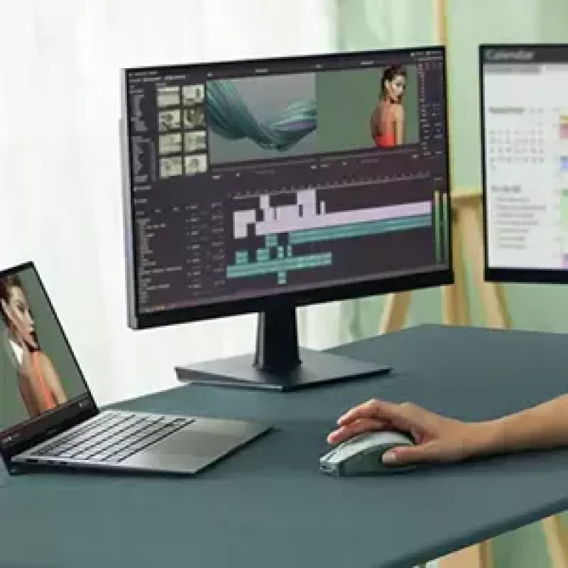 Pelė ASUS SmartO MD200 Silent Plus — Ambidekstrinė RF belaidė + Bluetooth, optinė 4200 DPI, 6 mygtukų, žalia