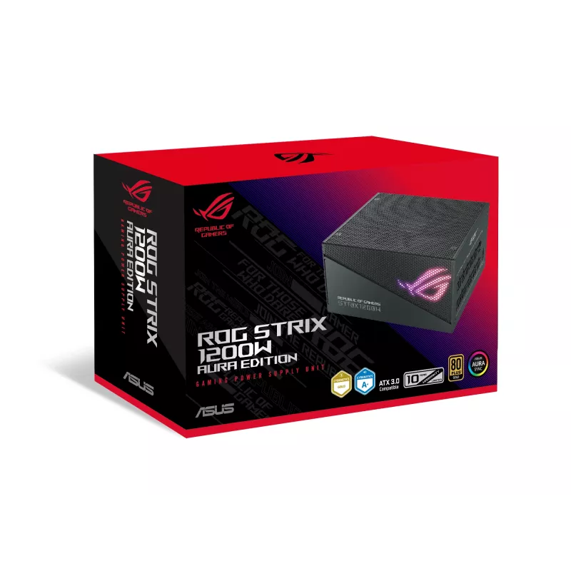 ASUS ROG STRIX 1200W Gold Aura Edition maitinimo blokas 20+4 pin ATX ATX Juodas