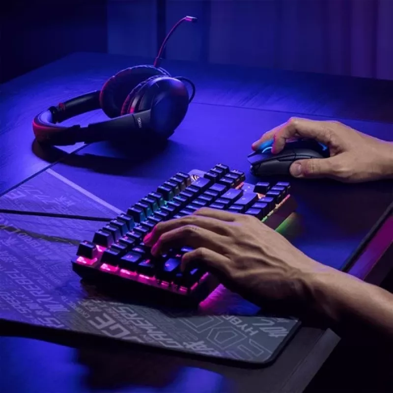 ASUS ROG Strix Go ausinės su mikrofonu, laidinės, USB-C, juodos