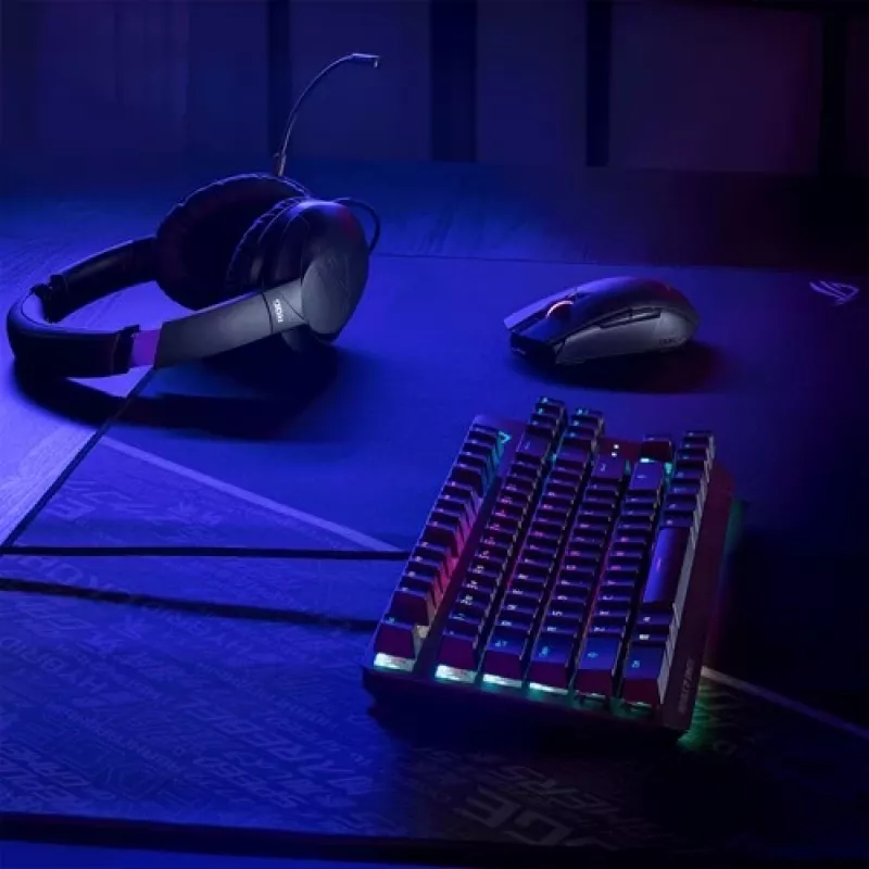 ASUS ROG Strix Go ausinės su mikrofonu, laidinės, USB-C, juodos