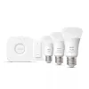 Philips Hue White and Colour Ambience pradinis rinkinys – 3× E27 11W lemputės, Bluetooth/Zigbee, reguliatorius