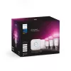 Philips Hue White and Colour Ambience pradinis rinkinys – 3× E27 11W lemputės, Bluetooth/Zigbee, reguliatorius