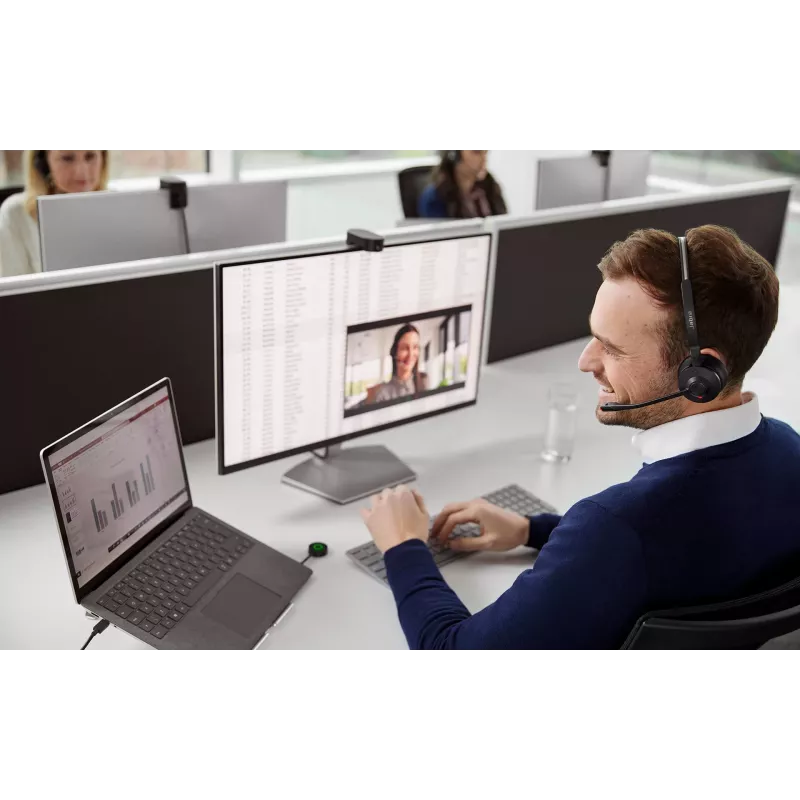 Jabra Engage 55 MS Stereo ausinės belaidės antgalvinės biurui / skambučių centrui USB Type-A juodos