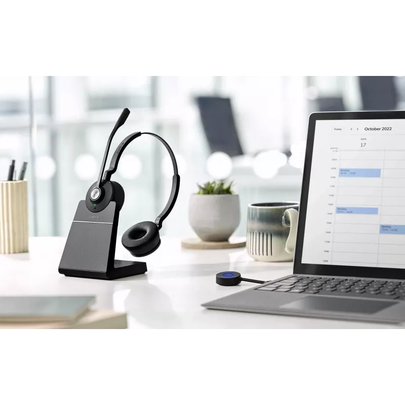 Jabra Engage 55 MS Stereo ausinės belaidės antgalvinės biurui / skambučių centrui USB Type-A juodos