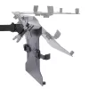 StarTech.com Monitor Laikiklis su VESA Nešiojamo Kompiuterio Padėklu, Nešiojamam Kompiuteriui (4,5 kg) ir Vienam Ekranui iki 32 colių (8 kg), Juodas, Vėdinamas Padėklas, Reguliuojamas Laikiklis, C-spaustuvo/Angos Tvirtinimas