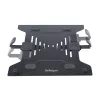 StarTech.com Monitor Laikiklis su VESA Nešiojamo Kompiuterio Padėklu, Nešiojamam Kompiuteriui (4,5 kg) ir Vienam Ekranui iki 32 colių (8 kg), Juodas, Vėdinamas Padėklas, Reguliuojamas Laikiklis, C-spaustuvo/Angos Tvirtinimas
