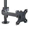 StarTech.com Monitor Laikiklis su VESA Nešiojamo Kompiuterio Padėklu, Nešiojamam Kompiuteriui (4,5 kg) ir Vienam Ekranui iki 32 colių (8 kg), Juodas, Vėdinamas Padėklas, Reguliuojamas Laikiklis, C-spaustuvo/Angos Tvirtinimas