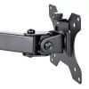 StarTech.com Monitor Laikiklis su VESA Nešiojamo Kompiuterio Padėklu, Nešiojamam Kompiuteriui (4,5 kg) ir Vienam Ekranui iki 32 colių (8 kg), Juodas, Vėdinamas Padėklas, Reguliuojamas Laikiklis, C-spaustuvo/Angos Tvirtinimas