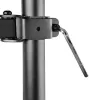StarTech.com Monitor Laikiklis su VESA Nešiojamo Kompiuterio Padėklu, Nešiojamam Kompiuteriui (4,5 kg) ir Vienam Ekranui iki 32 colių (8 kg), Juodas, Vėdinamas Padėklas, Reguliuojamas Laikiklis, C-spaustuvo/Angos Tvirtinimas