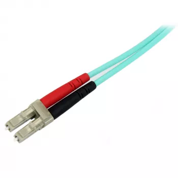 StarTech.com 10 m (30 pėdų) LC/UPC į LC/UPC OM3 daugiamodis šviesolaidinis kabelis, pilnas dupleksas 50/125 µm, 100G, maži įterpimo nuostoliai, LSZH šviesolaidinis jungiamasis kabelis