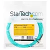 StarTech.com A50FBLCLC5 OM3 daugiamodis šviesolaidinis jungiamasis kabelis, LC/UPC–LC/UPC, 5 m (16,4 ft), dvigubas 50/125 µm Zipcord, 10Gb/100G, LSZH, aqua spalvos