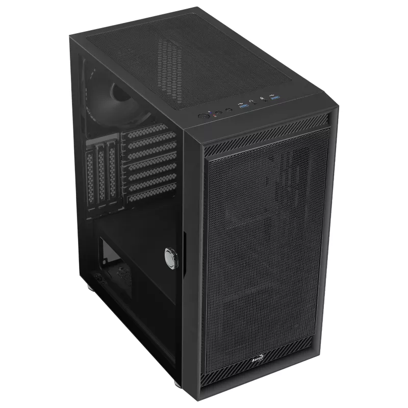 Aerocool GRAPHITEV1 kompiuterio korpusas su tinkliniu priekiniu skydeliu