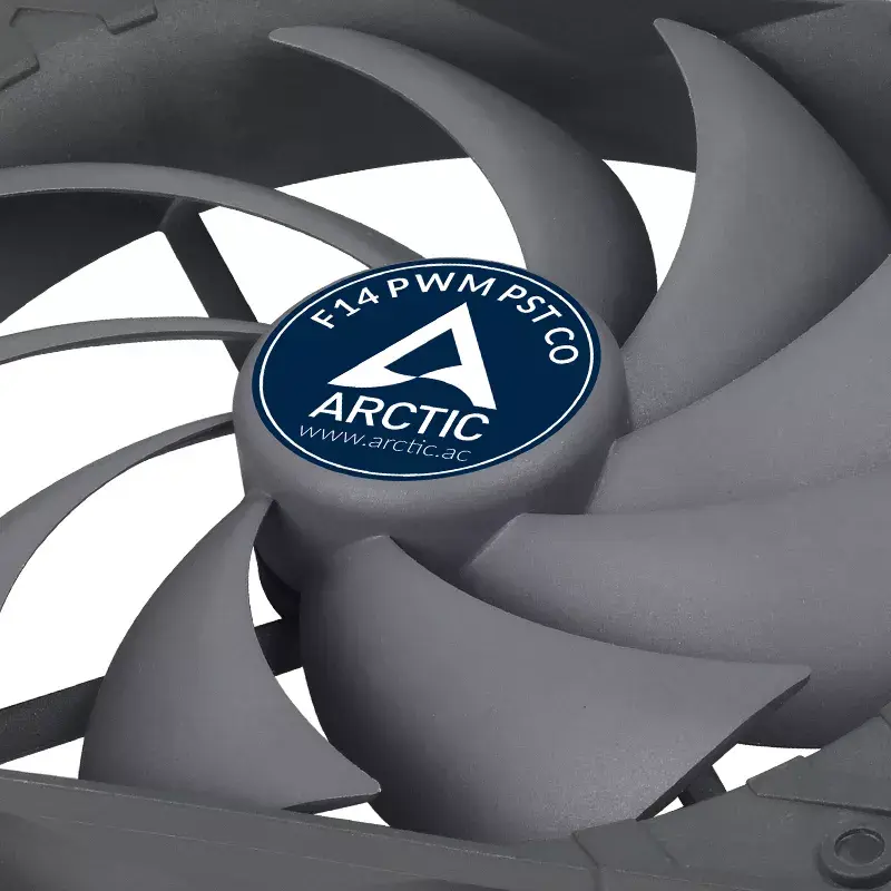 ARCTIC F14 PWM PST CO 140 mm PWM su PST korpuso ventiliatorius nuolatiniam darbui