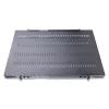 StarTech.com ADJSHELFHDV 1U reguliuojama ventiliuojama serverių spintos lentyna, sustiprinta, 150 kg, reguliuojamas montavimo gylis 49,5–97,4 cm (19,5–38 col.), 19 col., juoda