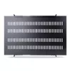 StarTech.com ADJSHELFHDV 1U reguliuojama ventiliuojama serverių spintos lentyna, sustiprinta, 150 kg, reguliuojamas montavimo gylis 49,5–97,4 cm (19,5–38 col.), 19 col., juoda