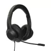 Targus AEH102GL ausinės su mikrofonu, laidinės, ant galvos, skambučiams ir muzikai, USB Type-A, juodos