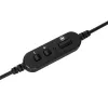 Targus AEH102GL ausinės su mikrofonu, laidinės, ant galvos, skambučiams ir muzikai, USB Type-A, juodos