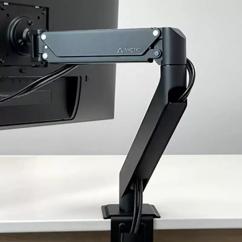 Stalinis laikiklis monitoriui su dujine spyruokle ARCTIC X1-3D — iki 43 colių / 10 kg, VESA 75x75–100x100, juodas