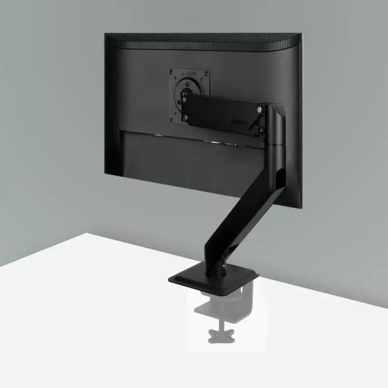 Stalinis laikiklis monitoriui su dujine spyruokle ARCTIC X1-3D — iki 43 colių / 10 kg, VESA 75x75–100x100, juodas