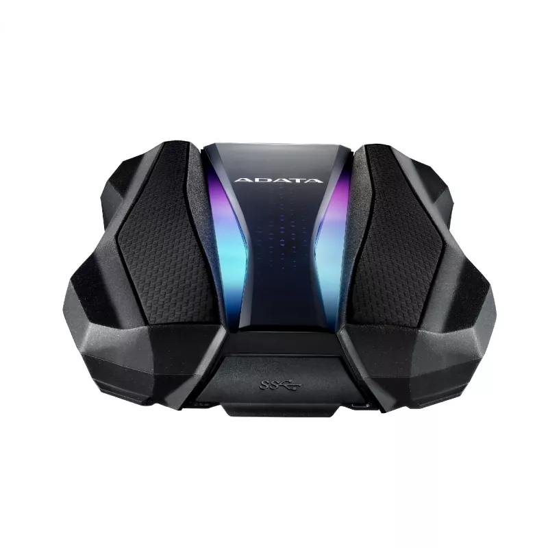 Išorinis kietasis diskas ADATA HD770G 2TB 2,5 colio USB 3.2 Gen 1 juodas, atsparus smūgiams, maitinamas iš USB