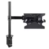 StarTech.com Laptop Desk Mount – laikiklis nešiojamam kompiuteriui ir monitoriui, tinka iki 34 colių (8 kg) monitoriams ir iki 4,5 kg nešiojamiesiems, reguliuojama VESA padėklo rankena, spaustuvinis / grometinis tvirtinimas