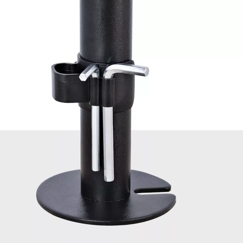 StarTech.com Laptop Desk Mount – laikiklis nešiojamam kompiuteriui ir monitoriui, tinka iki 34 colių (8 kg) monitoriams ir iki 4,5 kg nešiojamiesiems, reguliuojama VESA padėklo rankena, spaustuvinis / grometinis tvirtinimas