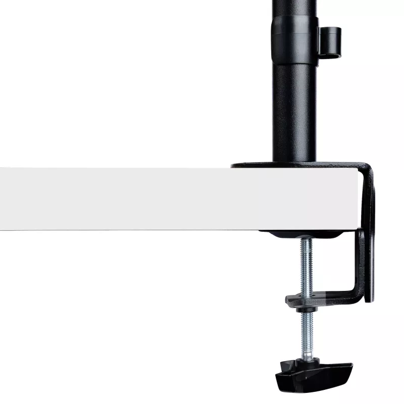 StarTech.com Laptop Desk Mount – laikiklis nešiojamam kompiuteriui ir monitoriui, tinka iki 34 colių (8 kg) monitoriams ir iki 4,5 kg nešiojamiesiems, reguliuojama VESA padėklo rankena, spaustuvinis / grometinis tvirtinimas