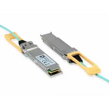 LevelOne AOC-0502 tinklo siųstuvas-imtuvas, optimis kabelis, 100 Gbit/s, QSFP28, 850 nm