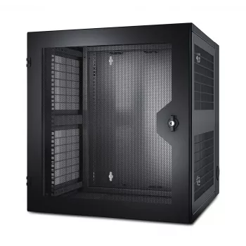 APC NetShelter 13U sieninis spintos stovas su ventiliuojamomis durelėmis, dvigubais vyriais, serverio gylis
