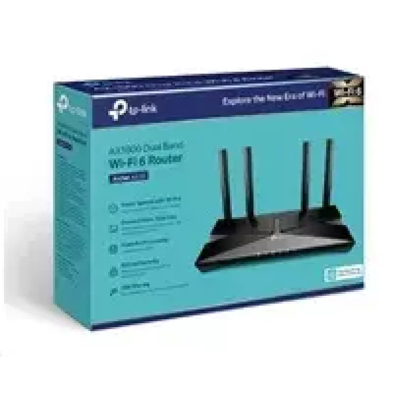 TP-LINK Archer AX20 belaidis maršrutizatorius Wi-Fi 6, 574+1201 Mbit/s, 4 antenos