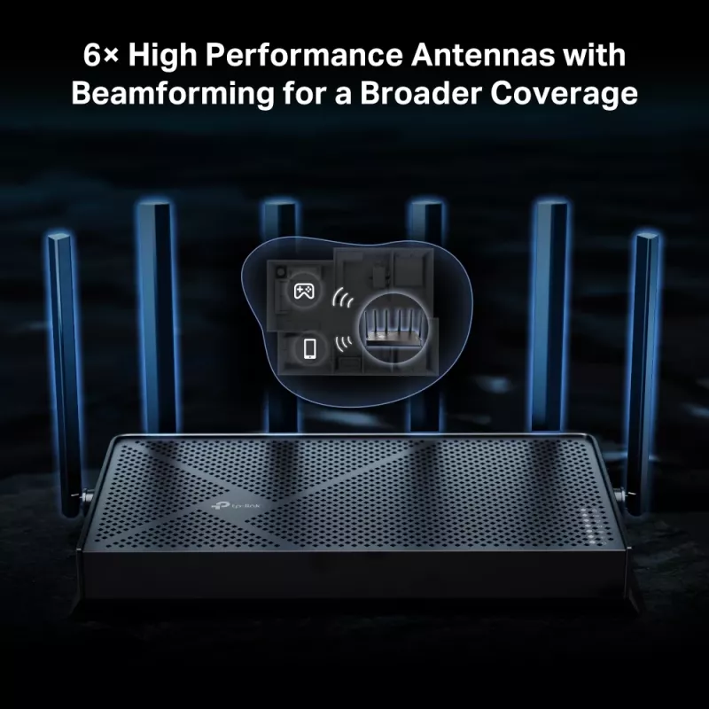 TP-Link Archer BE400 belaidis maršrutizatorius 2,5 Gigabit Ethernet dviejų juostų (2,4 GHz / 5 GHz) Juodas