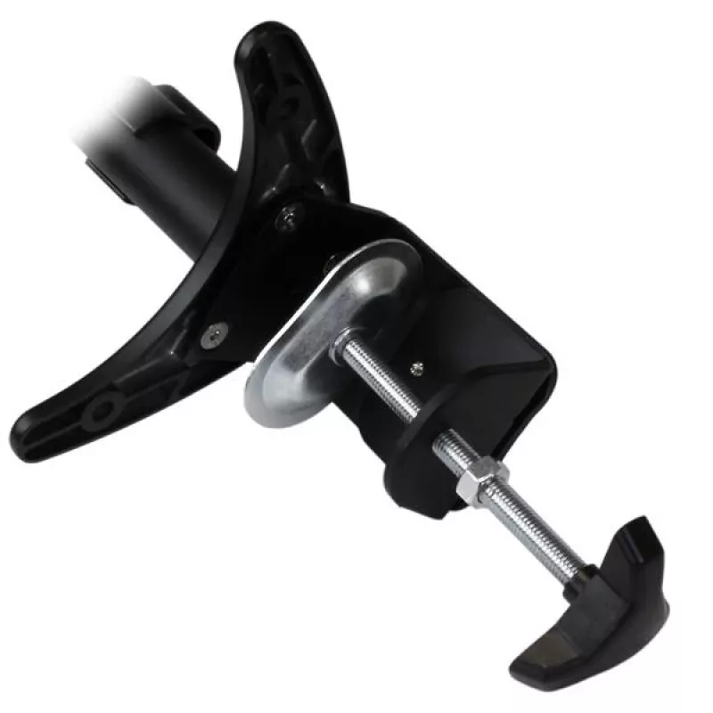 StarTech.com Dviejų monitorių laikiklis ant stalo - šarnyrinis, spaustuvinis, 13.6 kg, 30.5 cm (12 col.), 61 cm (24 col.), 100 x 100 mm, juodas