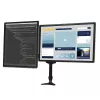 StarTech.com Dviejų monitorių laikiklis ant stalo - šarnyrinis, spaustuvinis, 13.6 kg, 30.5 cm (12 col.), 61 cm (24 col.), 100 x 100 mm, juodas