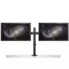 StarTech.com Dvigubas monitoriaus laikiklis ant stalo - spaustuvas / grometė VESA iki 32 colių ekranams - ergonomiška artikuliuojama ranka - reguliuojamas aukštis/pakreipimas/pasukimas/sukimas