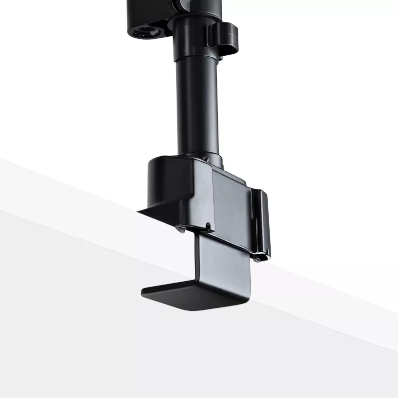 StarTech.com Dvigubas monitoriaus laikiklis ant stalo, pilnas judesys, iki 32 colių (8 kg), aukščio reguliavimas, spaustuvinis/anginis tvirtinimas, mechaninė spyruoklė