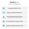 StarTech.com Dvigubas monitoriaus laikiklis ant stalo, pilnas judesys, iki 32 colių (8 kg), aukščio reguliavimas, spaustuvinis/anginis tvirtinimas, mechaninė spyruoklė