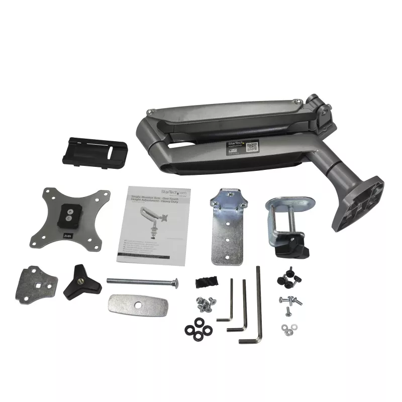 StarTech.com ARMPIVOTHD – vieno monitoriaus laikiklis ant stalo, aliuminis, sidabrinis, 9 kg, VESA 75x75/100x100