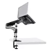 StarTech.com stalinis laikiklis nešiojamam kompiuteriui ir monitoriui - pilno judesio ranka, tinka iki 34 colių monitoriui, VESA laikiklis, ergonomiškas reguliuojamas stovas, tvirtinimas spaustuku