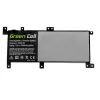 Baterija Green Cell AS111, skirta ASUS X556U, X556UA, X556UB, X556UF, X556UJ, X556UQ, X556UR, X556UV, 5000 mAh