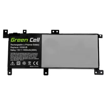 Baterija Green Cell AS111, skirta ASUS X556U, X556UA, X556UB, X556UF, X556UJ, X556UQ, X556UR, X556UV, 5000 mAh