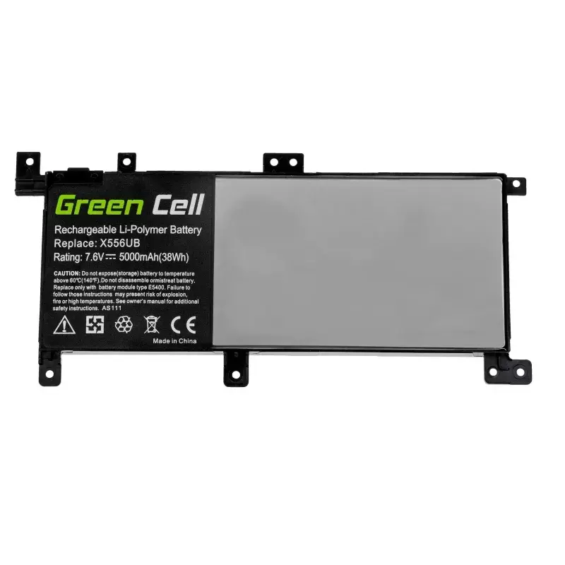 Baterija Green Cell AS111, skirta ASUS X556U, X556UA, X556UB, X556UF, X556UJ, X556UQ, X556UR, X556UV, 5000 mAh