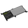 Baterija Green Cell AS111, skirta ASUS X556U, X556UA, X556UB, X556UF, X556UJ, X556UQ, X556UR, X556UV, 5000 mAh