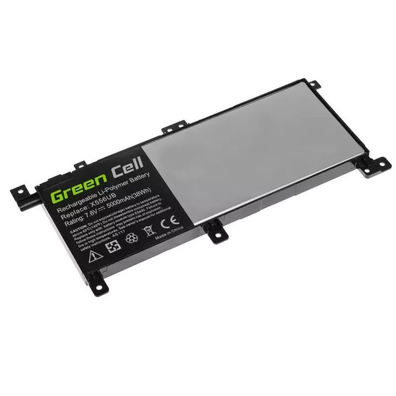 Baterija Green Cell AS111, skirta ASUS X556U, X556UA, X556UB, X556UF, X556UJ, X556UQ, X556UR, X556UV, 5000 mAh