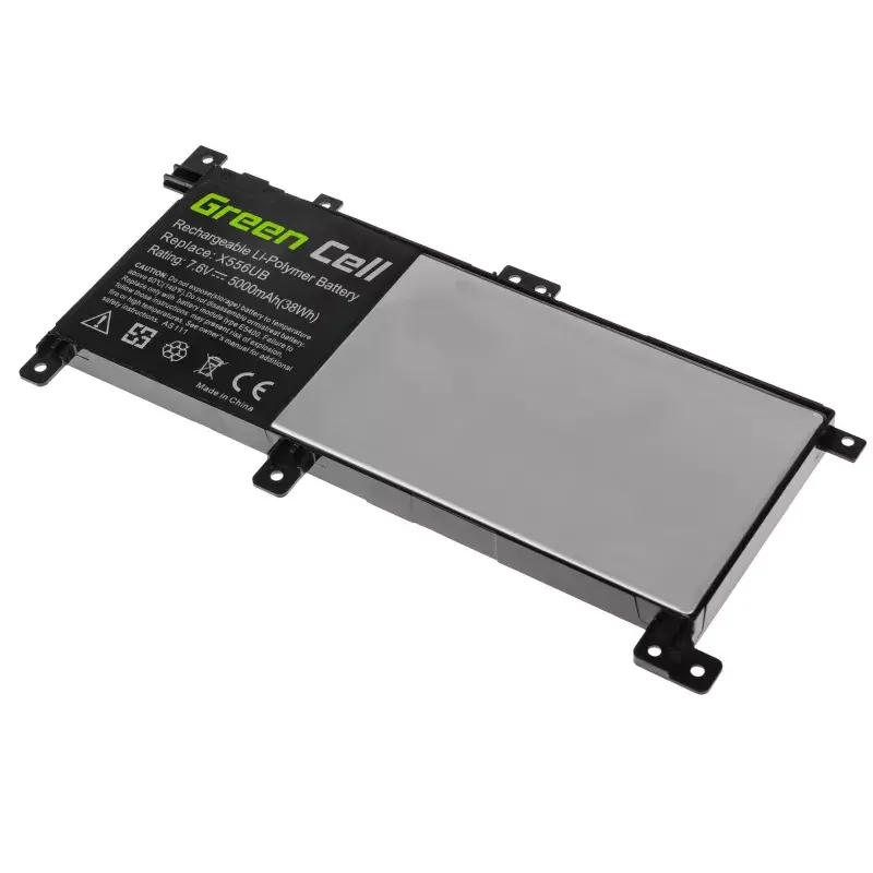 Baterija Green Cell AS111, skirta ASUS X556U, X556UA, X556UB, X556UF, X556UJ, X556UQ, X556UR, X556UV, 5000 mAh
