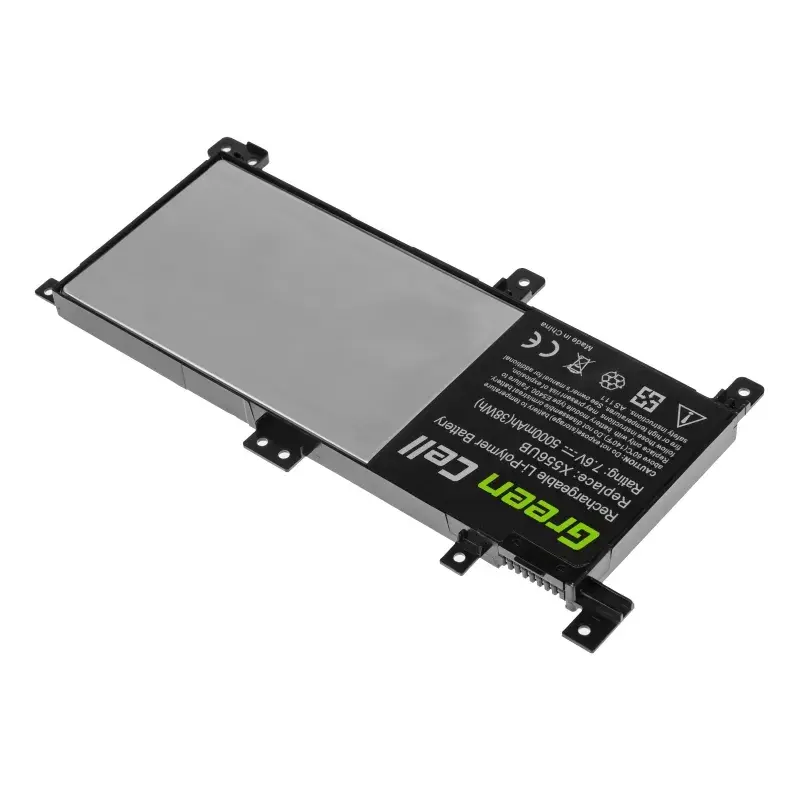 Baterija Green Cell AS111, skirta ASUS X556U, X556UA, X556UB, X556UF, X556UJ, X556UQ, X556UR, X556UV, 5000 mAh