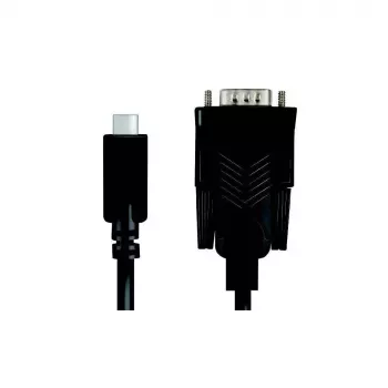 LogiLink AU0051A vaizdo kabelio adapteris 1,2 m USB-C VGA D-Sub juodas