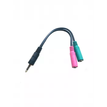 Mikrofoninis kabelis Microconnect AUDALS015 0,25 m 3,5 mm 2 x 3,5 mm juodas
